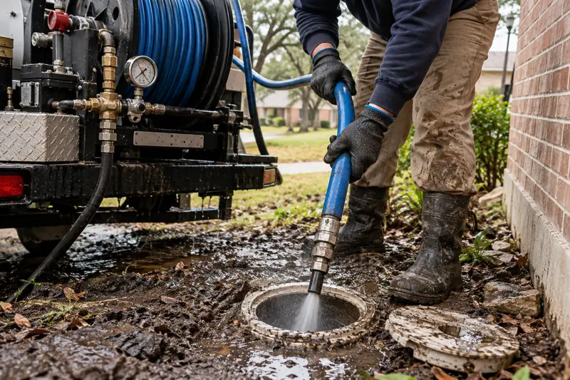 Hydro jetting in Waxahachie Texas