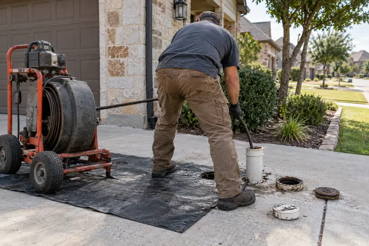 Main line drain cleaning in Waxahachie